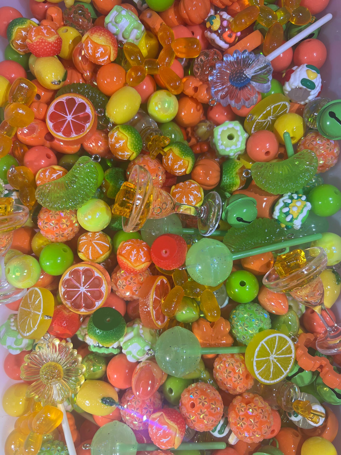 ビーズ掘り掘り〜オレンジジュース