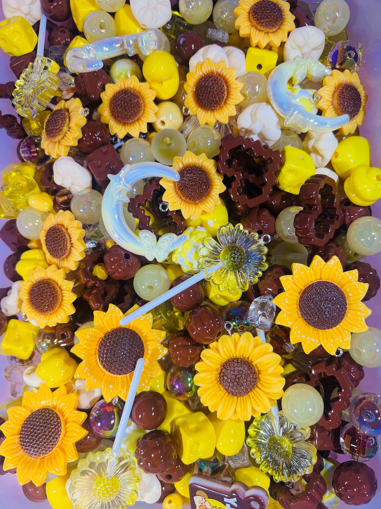 ビーズ掘り掘り〜ひまわり