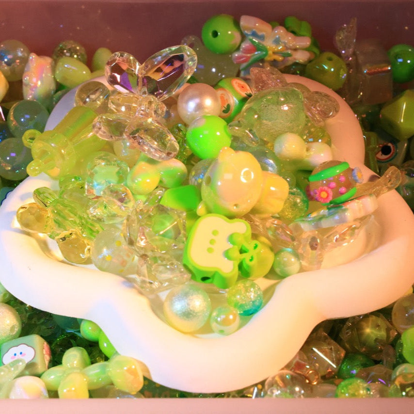 ビーズ掘り掘り〜緑ミックス(限定特価)