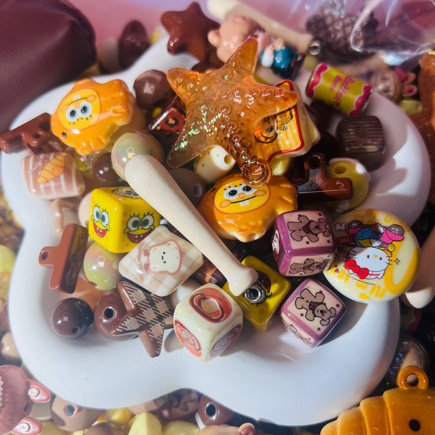 ビーズ掘り掘り〜黄熊ブロニー