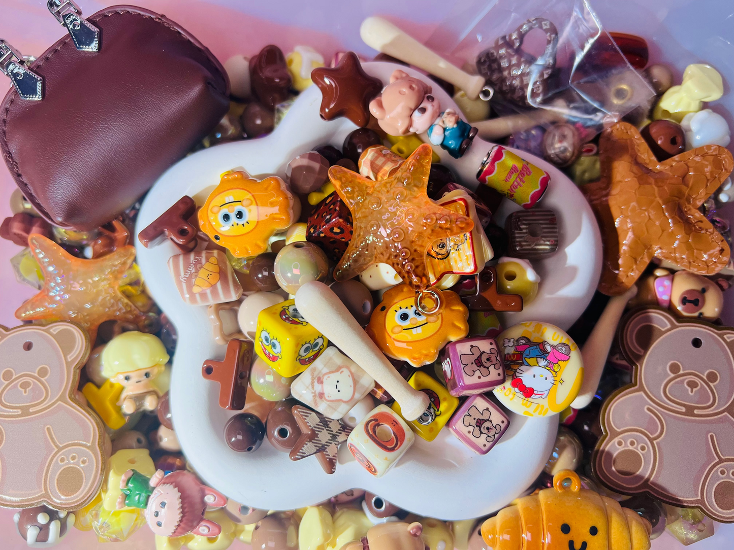 ビーズ掘り掘り〜黄熊ブロニー