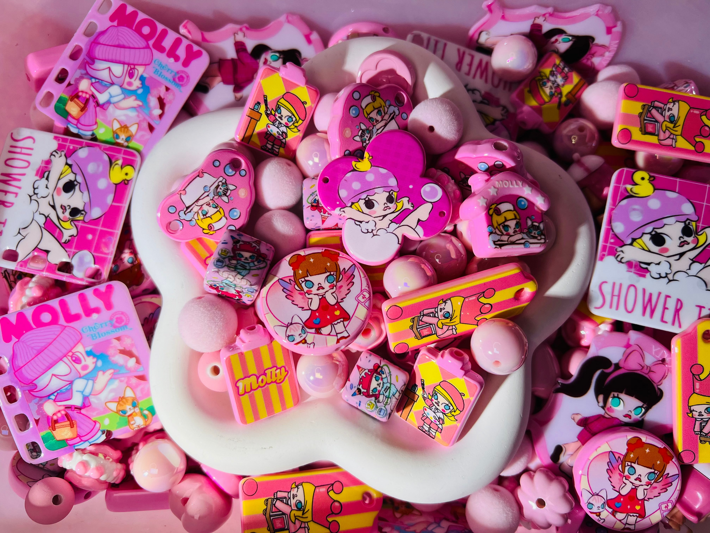 ビーズ掘り掘り〜Pink Molly