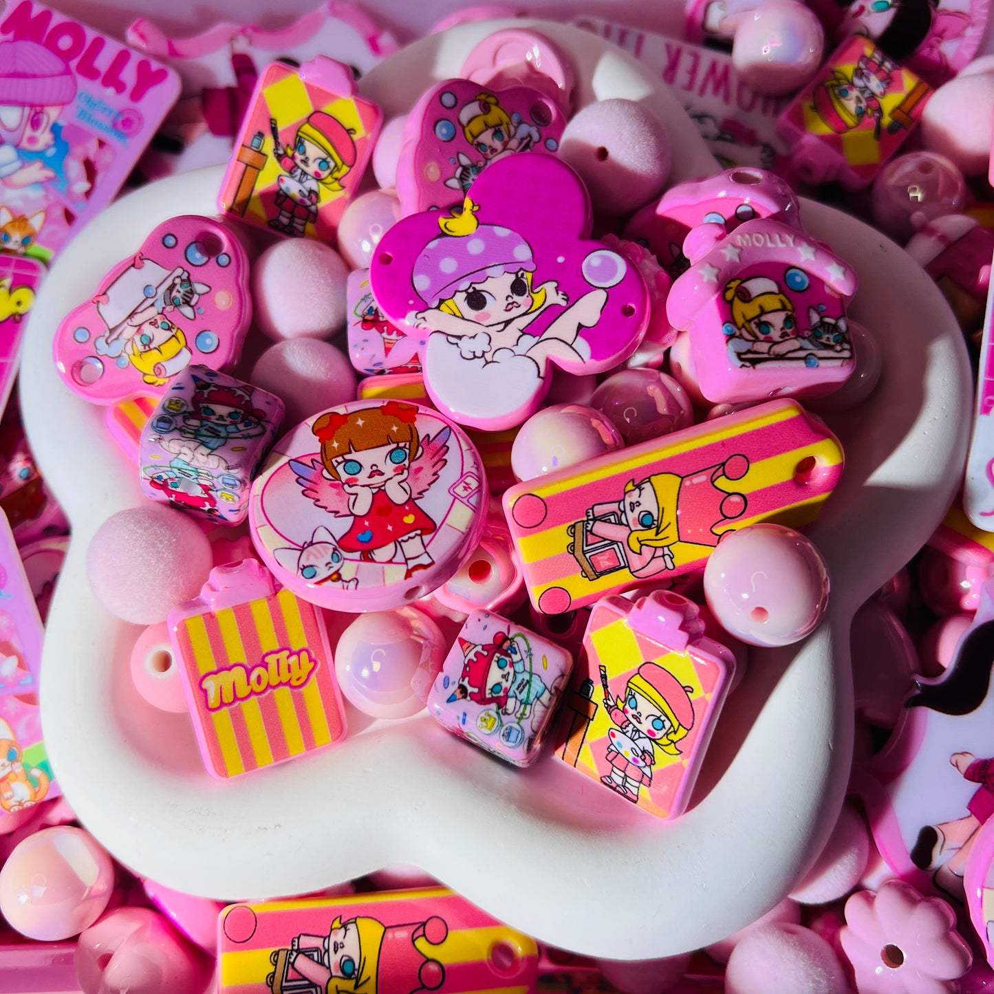 ビーズ掘り掘り〜Pink Molly