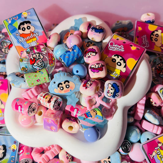 ビーズ掘り掘り〜しんちゃん