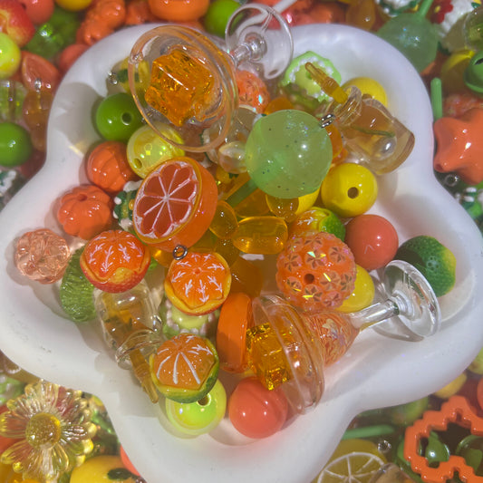 ビーズ掘り掘り〜オレンジジュース