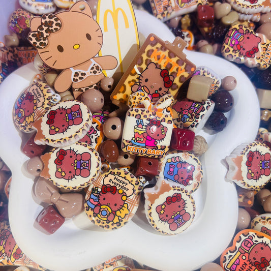 ビーズ掘り掘り〜ヒョウ柄KT