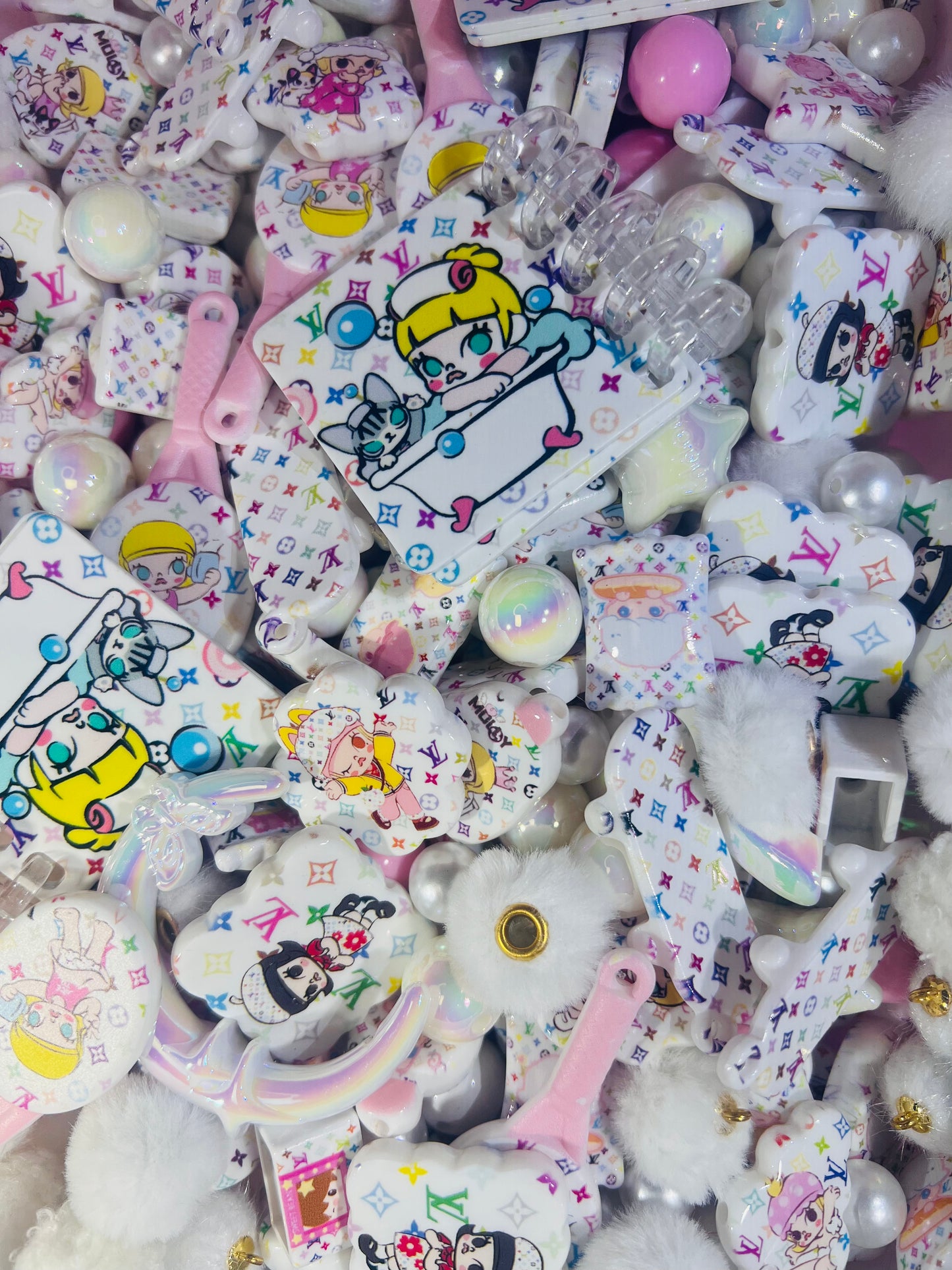 ビーズ掘り掘り〜白三彩～300ml 残る