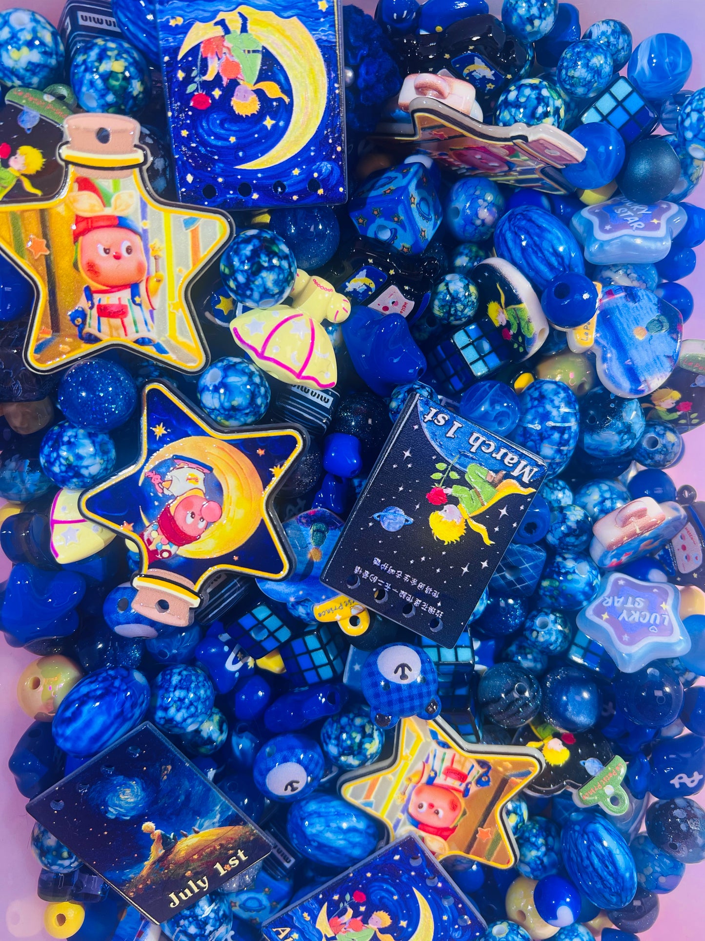 ビーズ掘り掘り〜星の空